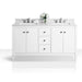 Ancerre Kayleigh Bathroom Vanity with Sink and Carrara White Marble Top Cabinet Set - VTS-KAYLEIGH-48-W-CW - ShopHubDepot