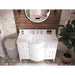 Ancerre Lauren Bathroom Vanity with Sink and Carrara White Marble Top Cabinet Set - VTS-LAUREN-48-W-CW - ShopHubDepot