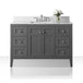 Ancerre Maili Bathroom Vanity with Sink and Carrara White Marble Top Cabinet Set - VTS-MAILI-48-W-CW - ShopHubDepot