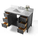 Ancerre Maili Bathroom Vanity with Sink and Carrara White Marble Top Cabinet Set - VTS-MAILI-48-W-CW - ShopHubDepot