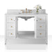 Ancerre Maili Bathroom Vanity with Sink and Carrara White Marble Top Cabinet Set - VTS-MAILI-48-W-CW - ShopHubDepot