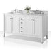 Ancerre Shelton Bathroom Vanity with Sink and Carrara White Marble Top Cabinet Set - VTS-SHELTON-48-W-CW - ShopHubDepot