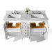 Ancerre Shelton Bathroom Vanity with Sink and Carrara White Marble Top Cabinet Set - VTS-SHELTON-48-W-CW - ShopHubDepot