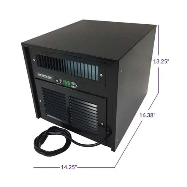 Breezaire WKL1060BLK Wine Cellar Cooling Unit – Black Series, 140 Cu.Ft. Capacity - WKL 1060 BLK