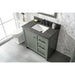 Legion Furniture WLF2136-PG 36 Inch Pewter Green Finish Sink Vanity Cabinet with Blue Lime Stone Top - ShopHubDepot