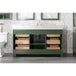 Legion Furniture WLF2160S-VG 60 Inch Vogue Green Finish Single Sink Vanity Cabinet with Carrara White Top - ShopHubDepot