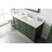 Legion Furniture WLF2160S-VG 60 Inch Vogue Green Finish Single Sink Vanity Cabinet with Carrara White Top - ShopHubDepot