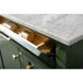 Legion Furniture WLF2236-VG 36 Inch Vogue Green Finish Sink Vanity Cabinet with Carrara White Top - ShopHubDepot