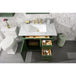 Legion Furniture WLF2236-VG 36 Inch Vogue Green Finish Sink Vanity Cabinet with Carrara White Top - ShopHubDepot