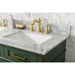 Legion Furniture WLF2254-VG 54 Inch Vogue Green Finish Double Sink Vanity Cabinet with Carrara White Top - ShopHubDepot