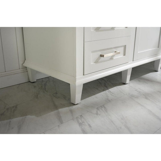 Legion Furniture WLF2260S-W 60 Inch White Finish Single Sink Vanity Cabinet with Carrara White Top - ShopHubDepot