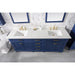 Legion Furniture WLF2280-B 80 Inch Blue Double Sink Vanity Cabinet with Carrara White Quartz Top - ShopHubDepot