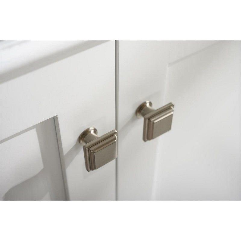 Legion Furniture WLF2280-W 80 Inch White Double Single Sink Vanity Cabinet with Carrara White Quartz Top - ShopHubDepot