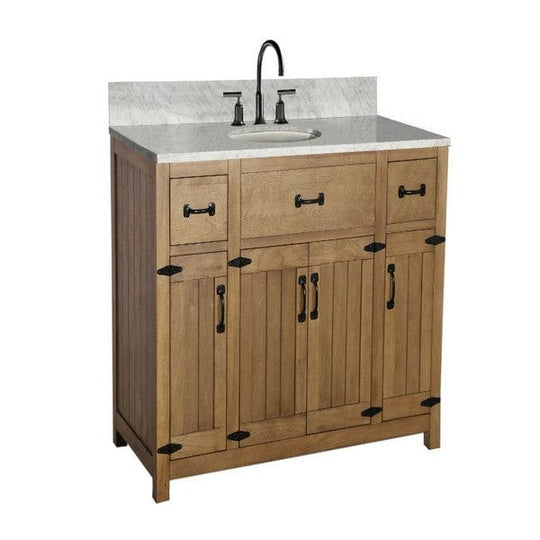 Legion Furniture WLF6044-48 48 Inch Weathered Gray Vanity with Matching Granite Top, No Faucet - ShopHubDepot