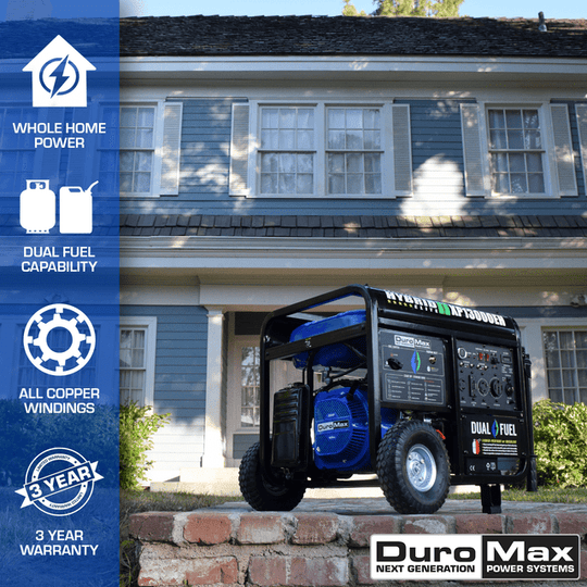 DuroMax 13,000 Watt Portable Dual Fuel Gas Propane Generator - XP13000EH - ShopHubDepot