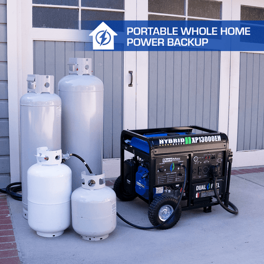 DuroMax 13,000 Watt Portable Dual Fuel Gas Propane Generator - XP13000EH - ShopHubDepot