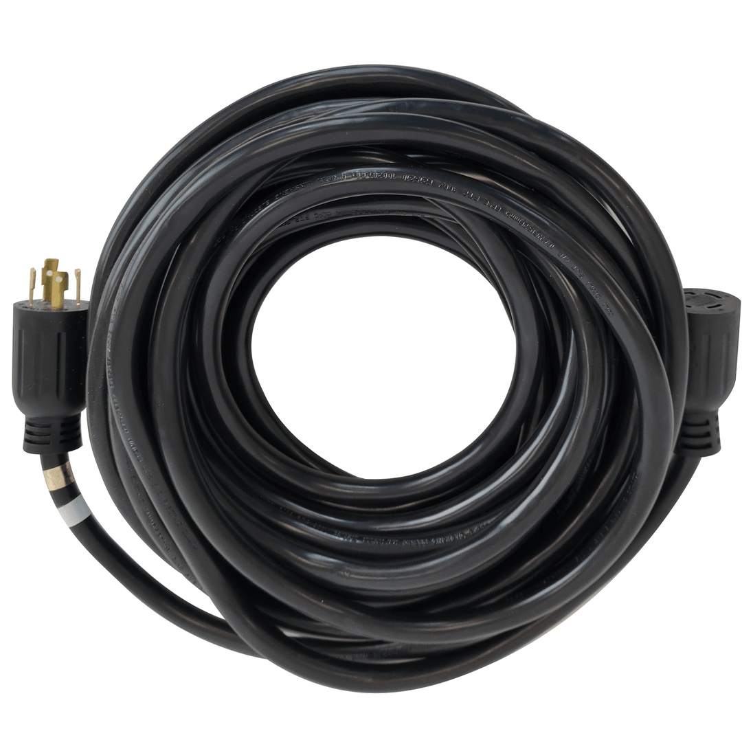 DuroMax XP3050GC 30-Amp 50-Foot 10-Gauge L14-30 Heavy Duty Generator Power Cord for Home Power Backup, Black - ShopHubDepot