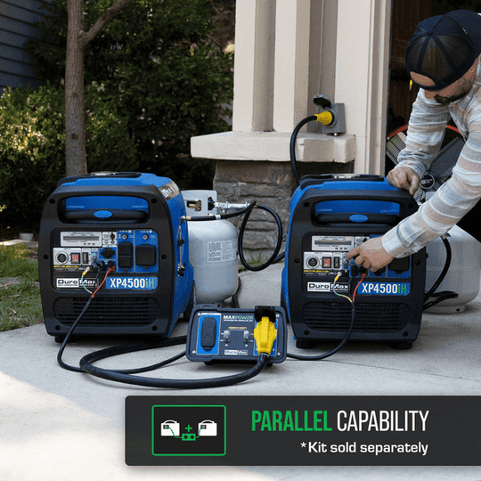 DuroMax 4,500 Watt Portable Dual Fuel Inverter Generator w/ CO Alert - XP4500iH - ShopHubDepot