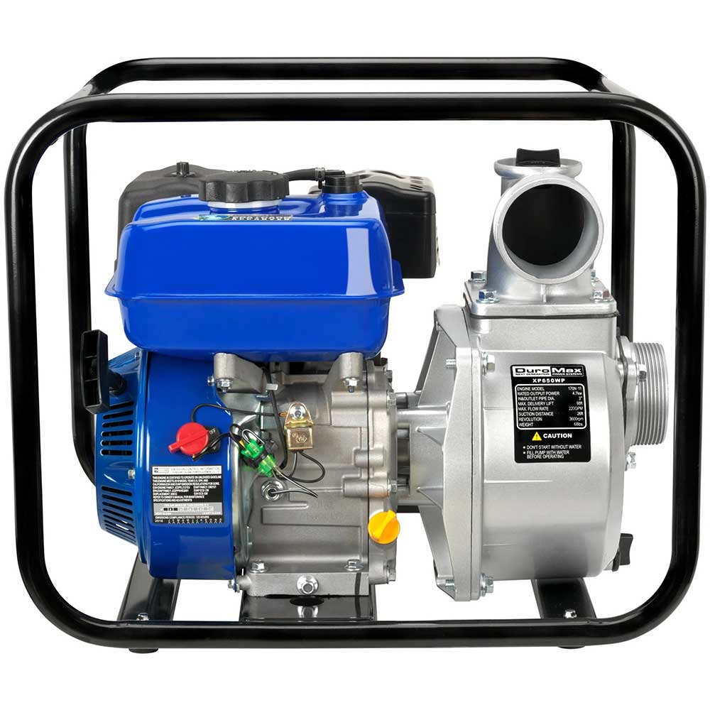 DuroMax XP650WP 208cc 220-Gpm 3" Gasoline Engine Portable Water Pump - ShopHubDepot