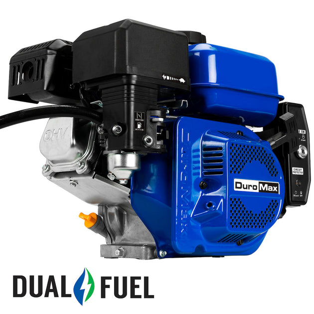 DuroMax XP7HPX 212cc 3/4" Shaft Recoil/Electric Start Horizontal Dual Fuel Engine - ShopHubDepot