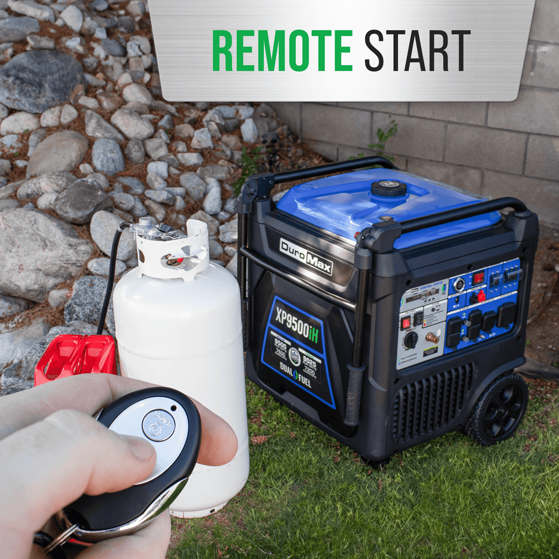 DuroMax XP9500iH 9,500 Watt Portable Dual Fuel Inverter Generator w/ CO Alert - ShopHubDepot