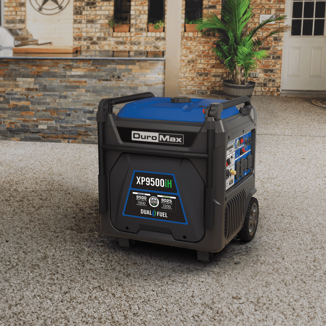 DuroMax XP9500iH 9,500 Watt Portable Dual Fuel Inverter Generator w/ CO Alert - ShopHubDepot