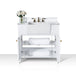 Ancerre Adeline Bathroom Vanity with Farmhouse Sink and Carrara White Marble Top Cabinet Set - VTS-ADELINE-36-W-CW-GD - ShopHubDepot