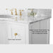 Ancerre Lauren Bathroom Vanity with Sink and Carrara White Marble Top Cabinet Set - VTS-LAUREN-48-W-CW - ShopHubDepot