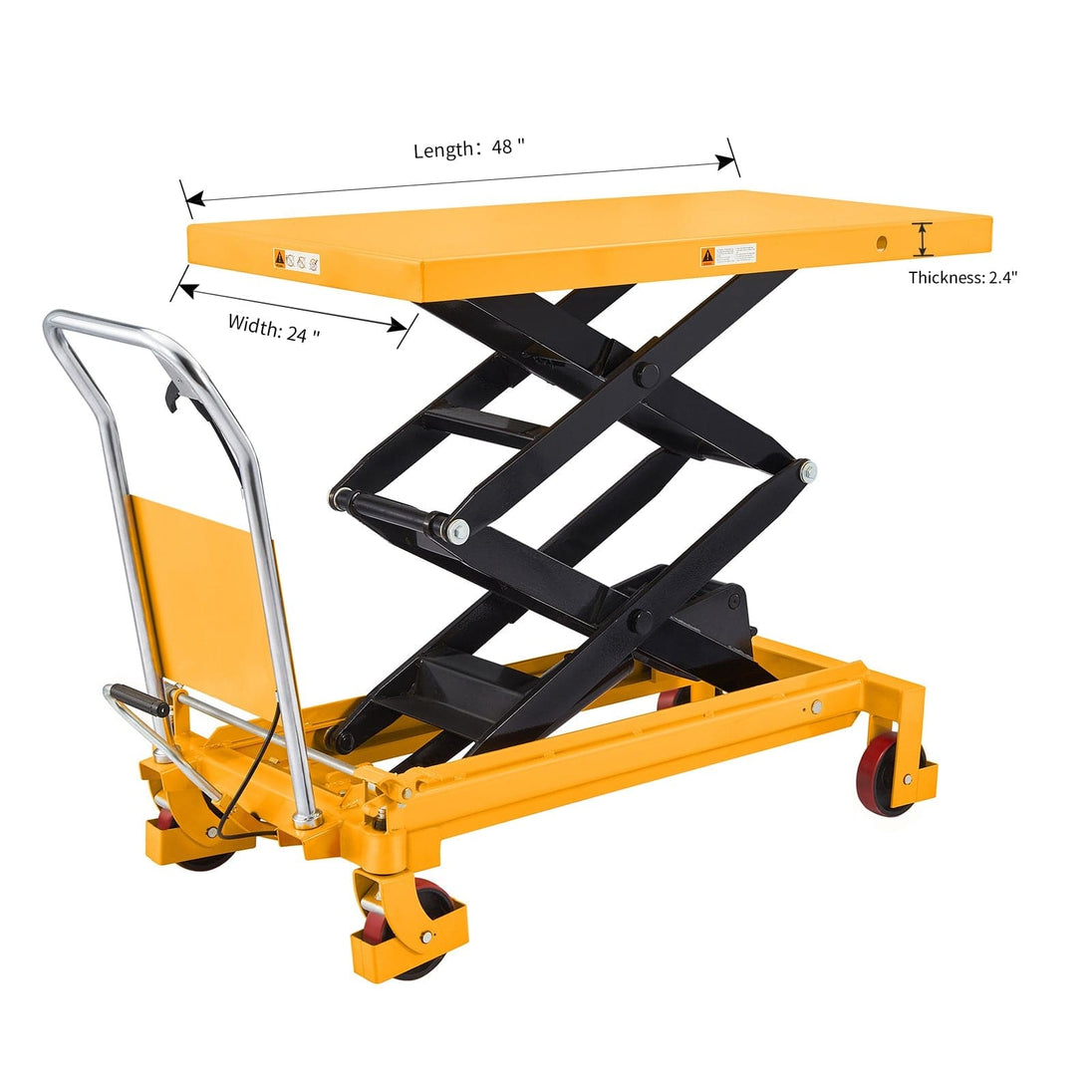 Apollolift Single Scissor Lift Table 1760 lbs. 39.5" lifting height - A-2005 - ShopHubDepot