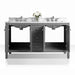 Ancerre Maili Bathroom Vanity with Sink and Carrara White Marble Top Cabinet Set - VTS-MAILI-48-W-CW - ShopHubDepot