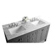 Ancerre Maili Bathroom Vanity with Sink and Carrara White Marble Top Cabinet Set - VTS-MAILI-48-W-CW - ShopHubDepot