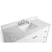 Ancerre Kayleigh Bathroom Vanity with Sink and Carrara White Marble Top Cabinet Set - VTS-KAYLEIGH-48-W-CW - ShopHubDepot