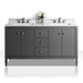 Ancerre Kayleigh Bathroom Vanity with Sink and Carrara White Marble Top Cabinet Set - VTS-KAYLEIGH-48-W-CW - ShopHubDepot