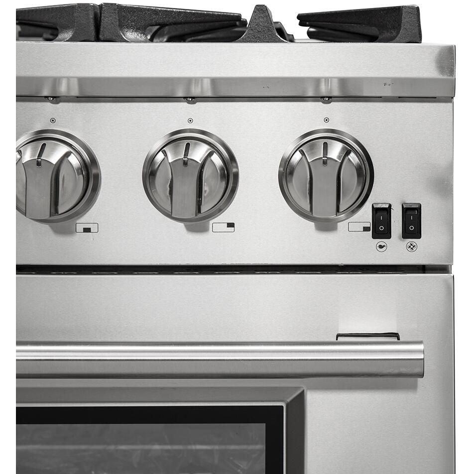 Forno 36″ Pro Series Capriasca Gas Burner / Electric Oven in Stainless Steel 6 Italian Burners, FFSGS6187-36 - ShopHubDepot