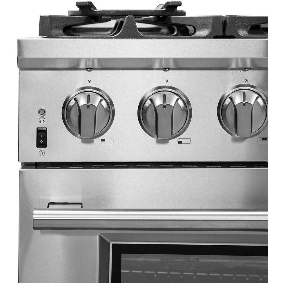 Forno 36″ Pro Series Capriasca Gas Burner / Electric Oven in Stainless Steel 6 Italian Burners, FFSGS6187-36 - ShopHubDepot