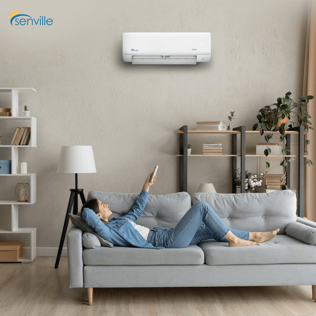 Senville AURA 24000 BTU Mini Split Air Conditioner and Heat Pump - SENA/24HF