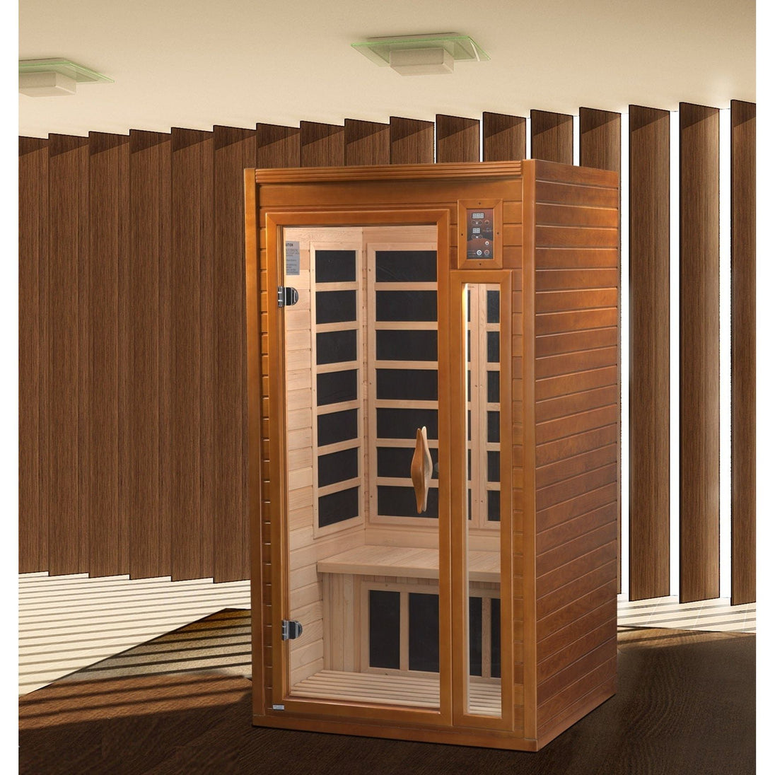 Dynamic Barcelona Elite 1-2-person Ultra Low EMF (Under 3MG) FAR Infrared Sauna (DYN-6106-01 Elite) - ShopHubDepot