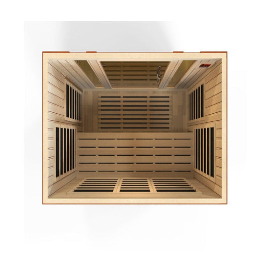 Dynamic Bellagio 3-person Low EMF (Under 8MG) FAR Infrared Sauna - DYN-6306-01 - ShopHubDepot