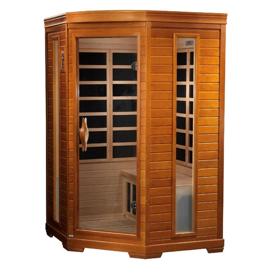 Dynamic Heming Elite 2-person Corner Ultra Low EMF (Under 3MG) FAR Infrared Sauna - ShopHubDepot