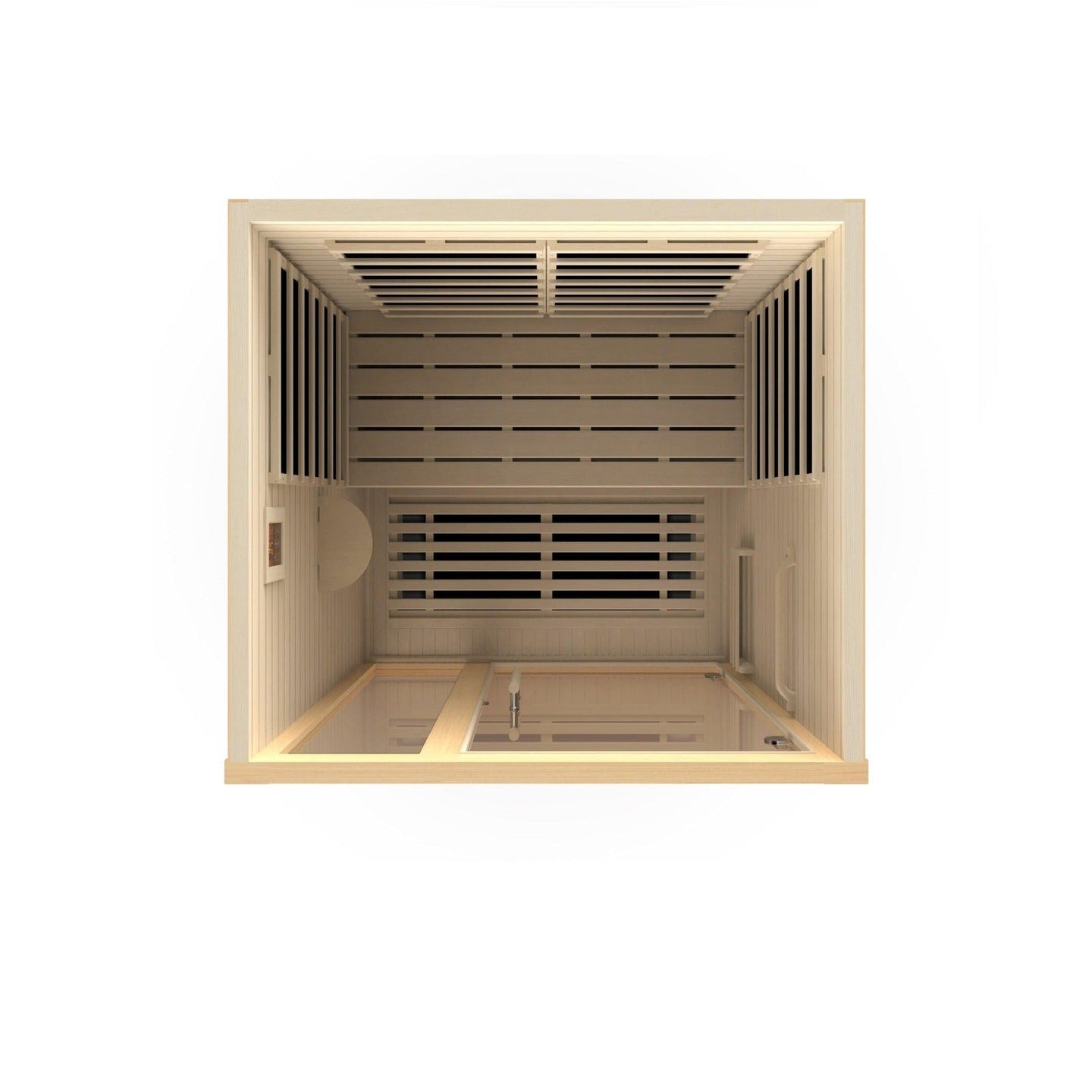 Dynamic Llumeneres 2-person Ultra Low EMF Under 3MG FAR Infrared Sauna Canadian Hemlock