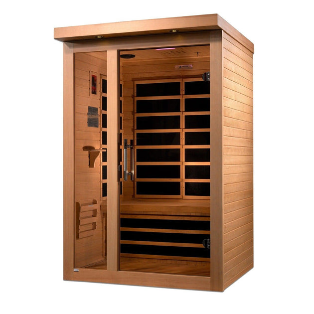 Dynamic Llumeneres 2-person Ultra Low EMF (Under 3MG) FAR Infrared Sauna (Canadian Hemlock) - DYN-6215-02 - ShopHubDepot