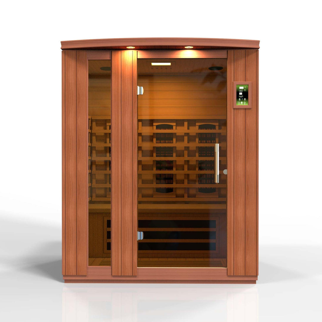 Dynamic Lugano 3-Person Full Spectrum Near Zero EMF (Under 2MG) Infrared Sauna - ShopHubDepot
