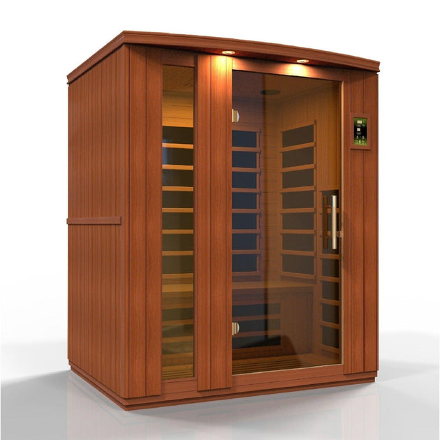 Dynamic Lugano 3-person Low EMF (Under 8MG) FAR Infrared Sauna - ShopHubDepot