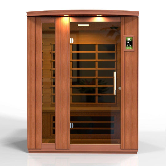 Dynamic Lugano 3-person Low EMF (Under 8MG) FAR Infrared Sauna - ShopHubDepot