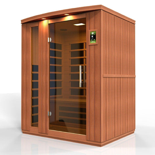 Dynamic Lugano 3-person Low EMF (Under 8MG) FAR Infrared Sauna - ShopHubDepot
