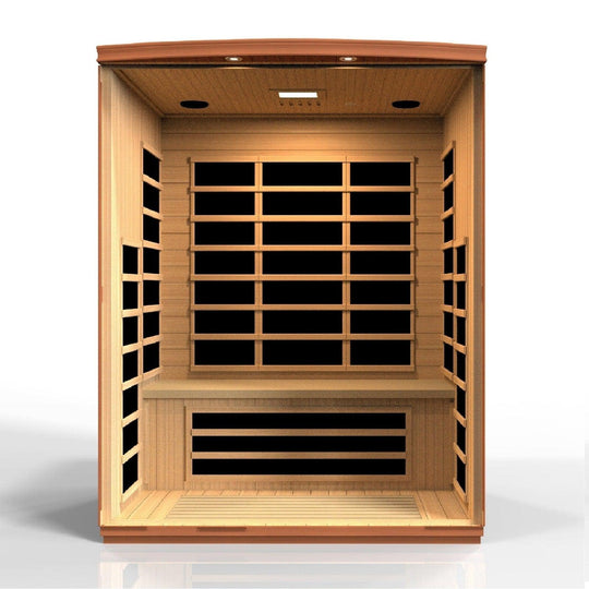 Dynamic Lugano 3-person Low EMF (Under 8MG) FAR Infrared Sauna - ShopHubDepot