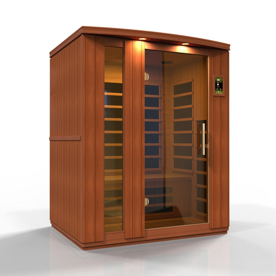 Dynamic Lugano 3-person Ultra Low EMF (Under 3MG) FAR Infrared Sauna - ShopHubDepot