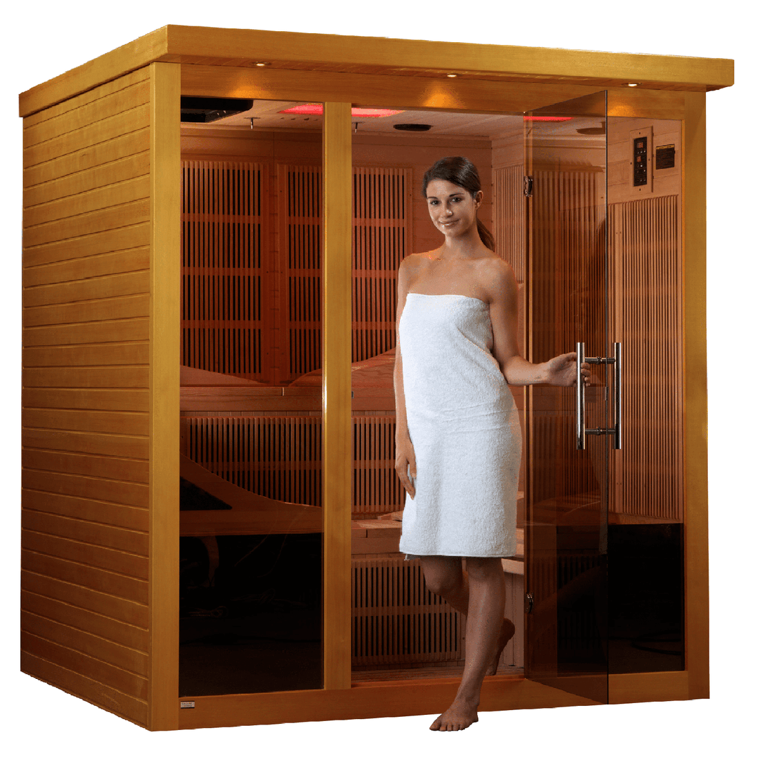 Dynamic Monaco 6-person Ultra Low EMF (Under 3MG) FAR Infrared Sauna - ShopHubDepot