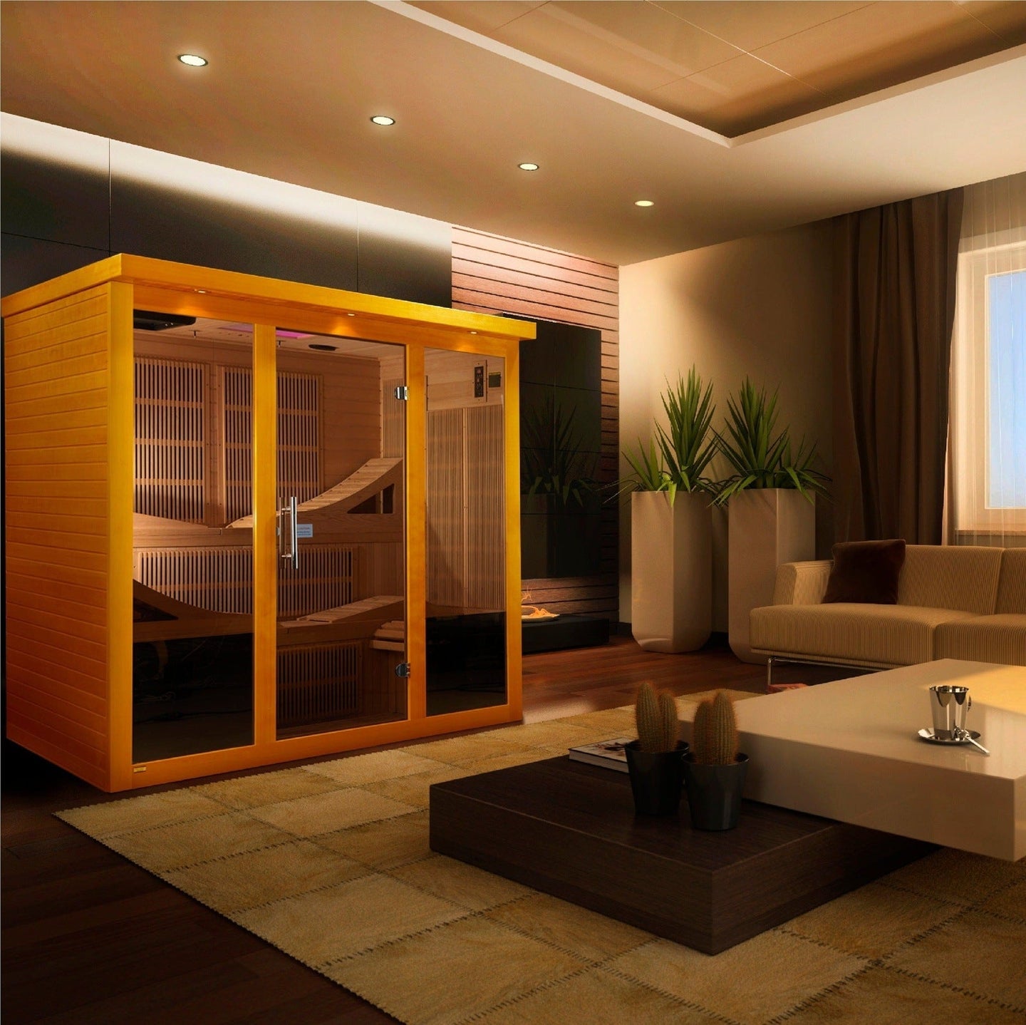 Dynamic Monaco 6-person Ultra Low EMF Under 3MG FAR Infrared Sauna