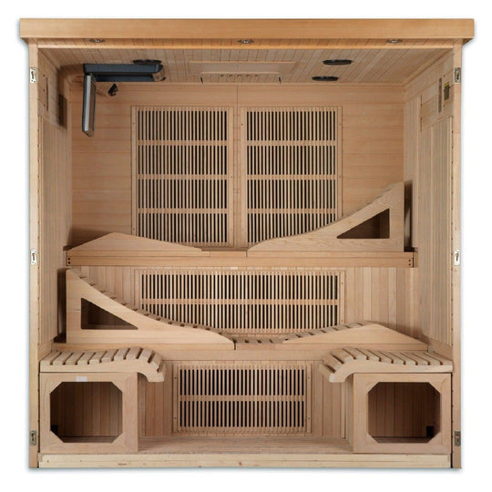 Dynamic Monaco 6-person Ultra Low EMF (Under 3MG) FAR Infrared Sauna - ShopHubDepot